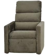 Poltrona Matrix do Papai Turin em tecido sued - Marrom