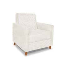 Poltrona Mavie Linho Rustico Natural - Lucadi Home Poltrona Mavie Linho Rustico Natural - Lucadi Home