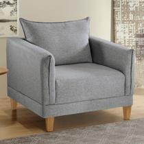 Poltrona Melina Linho/Cinza - Cellflex