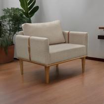 Poltrona Milla Luxo 80 82 X 76 Cm Bege