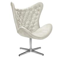 Poltrona Mini Egg Capitonê 01 lugar Base Giratória