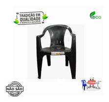 Poltrona Moderna Diamante Eco Cor Preta