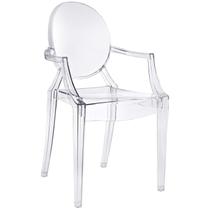 Poltrona Modway Casper Modern Acrylic Transparente totalmente montada