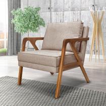 Poltrona Mona Linho Cor:Linho Rustico Areia