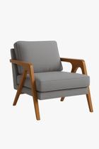Poltrona Mona Luxo Madeira Maciça Veludo Cinza para Sala de Estar Decorativa Moderna Poltrona Mona Luxo Madeira Maciça Veludo Cinza para Sala de Estar Decorativa Moderna