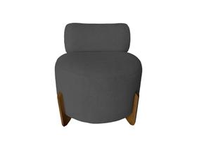 Poltrona Monaco Decorativa Bouclé Para Sala, Quarto ou Closet