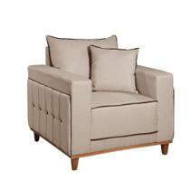 Poltrona Montes Claros Linho Bege