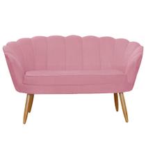 Poltrona Namoradeira Decorativa Pétala belo tok - Suede