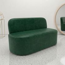 Poltrona Namoradeira Para Sala Living Orgânica Naeris W01 material sintético Verde - Lyam Decor