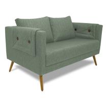 Poltrona Namoradeira Paris D07 2 Lugares Linho Mescla Verde - D'Rossi Poltrona Namoradeira Paris D07 2 Lugares Linho Mescla Verde - D'Rossi