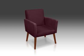 Poltrona Nina Suede Bordo- Modena Decor