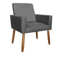 Poltrona Ninna em Suede Tipo Sofá Super Confortável