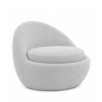 Poltrona Noah Bouclé Cinza - Sallar Home Poltrona Noah Bouclé Cinza - Sallar Home