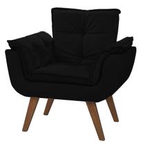 Poltrona Opala Azul Preto