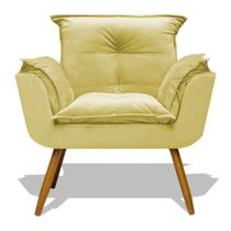 Poltrona Opala Decoração Sala Estar Jantar Recepção Escritório Salão Clínica Criative Decor Veludo Amarelo Poltrona Opala Decoração Sala Estar Jantar Recepção Escritório Salão Clínica Criative Decor Veludo Amarelo