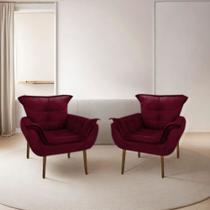 Poltrona Opala Decorativa Kit com 2