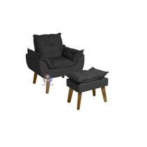 Poltrona Opala E Puff Opala Preto Poltrona Opala E Puff Opala Preto