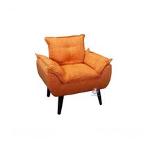 Poltrona Opala Laranja Linho Poltrona Opala Laranja Linho