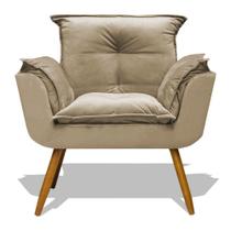 Poltrona Opala Recepção Escritório Suede Cappuccino Poltrona Opala Recepção Escritório Suede Cappuccino