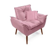 Poltrona opala rose + 2 almofadas