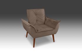 Poltrona Opala Suede Capuccino -Modena Decor