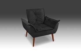 Poltrona Opala Suede Preto - CASA DA POLTRONA Poltrona Opala Suede Preto - CASA DA POLTRONA