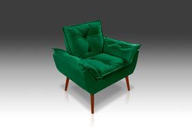 Poltrona Opala Suede verde LM Decor