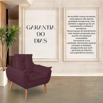 Poltrona Opala Suede Vermelho Bordo Lm Decor Poltrona Opala Suede Vermelho Bordo Lm Decor