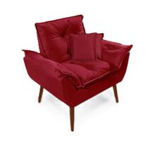 Poltrona opala vermelha + 2 almofadas Poltrona opala vermelha + 2 almofadas