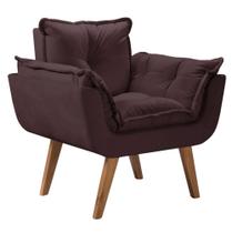 Poltrona Opalla 1 Lugar Marrom para Sala de Estar Quarto Escritório D Salla Poltrona Opalla 1 Lugar Marrom para Sala de Estar Quarto Escritório D Salla