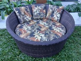 Poltrona Orbital Chaise Varanda Área Externa Jardim Piscinas Alumínio e Fibra Sintética Cor Argila Poltrona Orbital Chaise Varanda Área Externa Jardim Piscinas Alumínio e Fibra Sintética Cor Argila