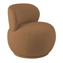 Poltrona Orgânica Aisha Base Fixa Bouclé Terracota - Nexta Casa Poltrona Orgânica Aisha Base Fixa Bouclé Terracota - Nexta Casa