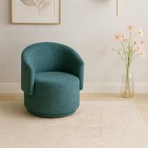 Poltrona Orgânica Bouclé Redonda para Sala Quarto Recepção Confortável Elegante Divani Poltrona Orgânica Bouclé Redonda para Sala Quarto Recepção Confortável Elegante Divani