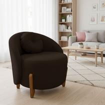 Poltrona Orgânica Curva Amsterdã Boucle Marrom - Montanari's Decor