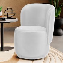 Poltrona Orgânica Decorativa Living Molly material sintético Branco - Desk Design Poltrona Orgânica Decorativa Living Molly material sintético Branco - Desk Design