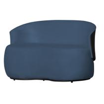 Poltrona Orgânica Namoradeira Beatriz 2 Lugares Suede Composê em material sintético Preto - Estopar