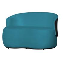 Poltrona Orgânica Namoradeira Beatriz 2 Lugares Suede Composê em material sintético Preto - Estopar