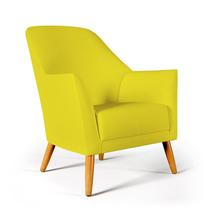 Poltrona Orion Suede Amarelo Aradecor Poltrona Orion Suede Amarelo Aradecor