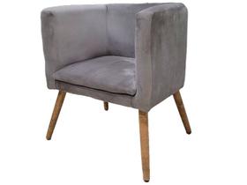 Poltrona Panamera Para Sala Cadeira Elegante Com Apoio de Braço em Veludo Várias Cores Sentô