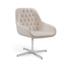 Poltrona Pandora com Base Giratória em Alumínio Due Decor