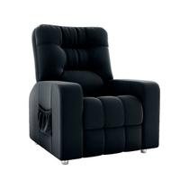 Poltrona Papai Reclinavel MX-7 Azera Veludo Preto