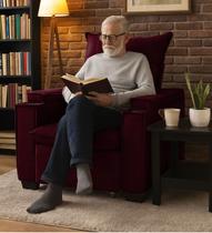 Poltrona Papai Reclinável Pulse Porta Copos Carregador usb