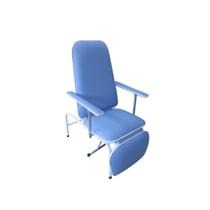 Poltrona Para Hospitais Slim Reclinável Descanso Azul Céu