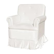Poltrona Para Quarto Amamentação Com Balanço Suede