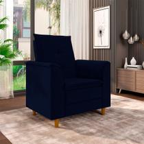 Poltrona Para Sala Confortável Decorativa Laura Suede Poltrona Para Sala Confortável Decorativa Laura Suede