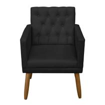 Poltrona para Sala de espera Decorativa Capitone Resistente Escritório Recepção Sala de estar