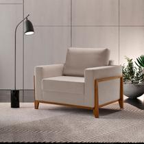 Poltrona para Sala de Estar 104cm Paris Bege Poltrona para Sala de Estar 104cm Paris Bege