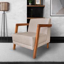 Poltrona para Sala de Estar Nyon Linho Cinza Poltrona para Sala de Estar Nyon Linho Cinza