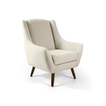 Poltrona para Sala de Estar Pés em Madeira Juliet