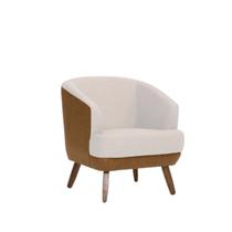 Poltrona para Sala de Estar Pés em Madeira Tamara